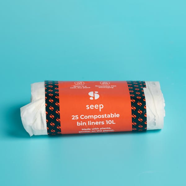 Small Compostable Bin Liners (10L, 25 bags)
