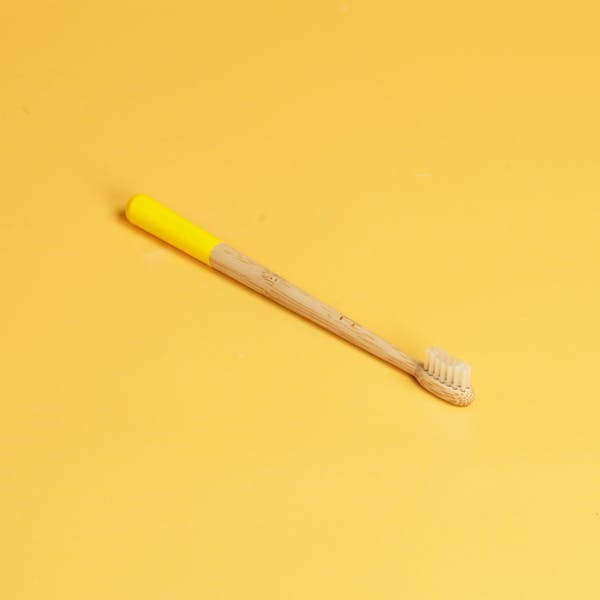 Bamboo Kids Toothbrush Yellow
